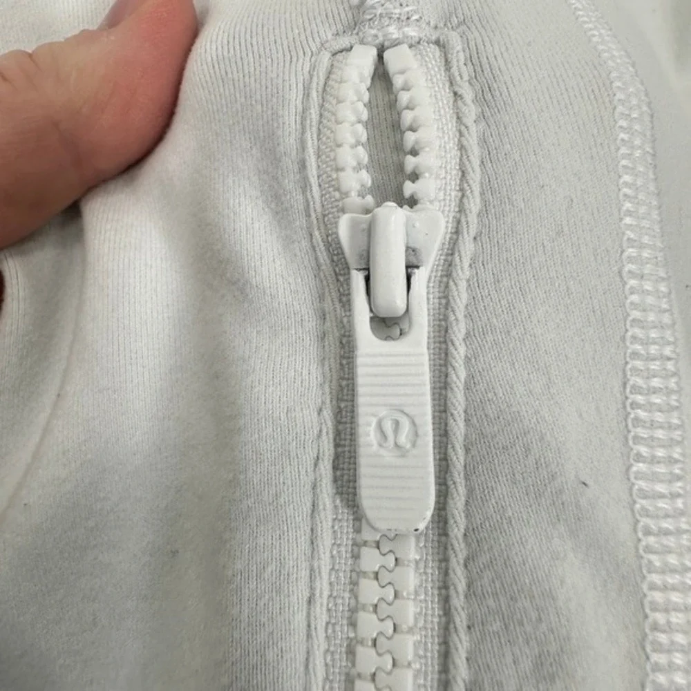 Lululemon LA Clippers Athletic Jacket Zip Up White Women's Size 8 Basketball NBA